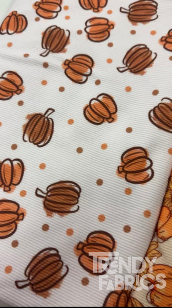 Pumpkin 2x2 250 GSM Rib Knit