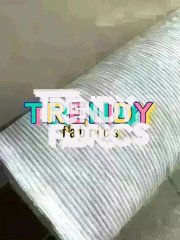 RTS White Rib Knit Trendy Fabrics